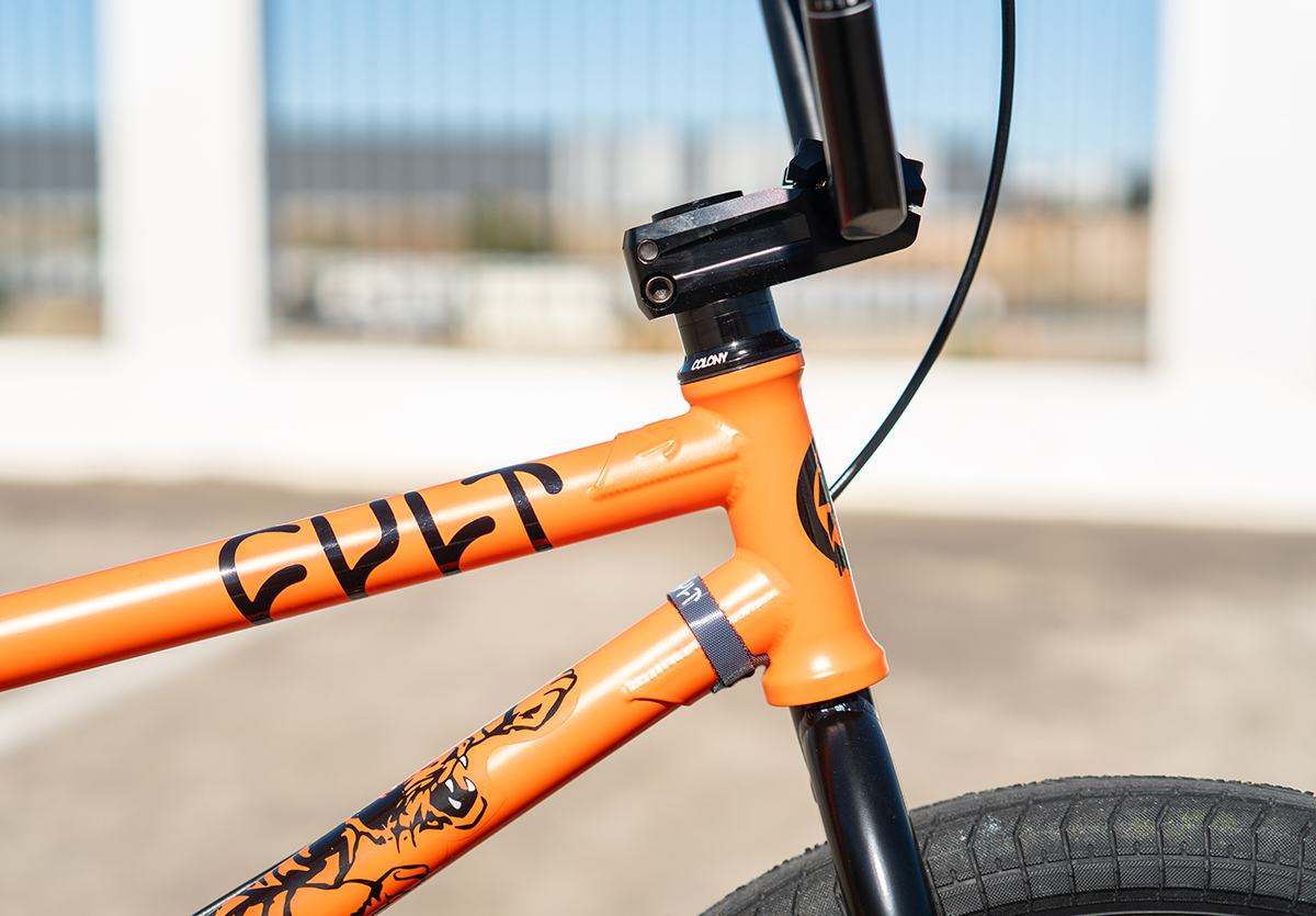 cult bmx frame orange