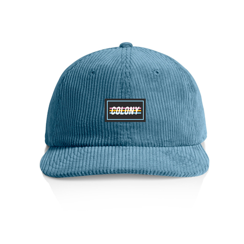 Colony BMX 3 Stripe Cord Hat - Slate Blue