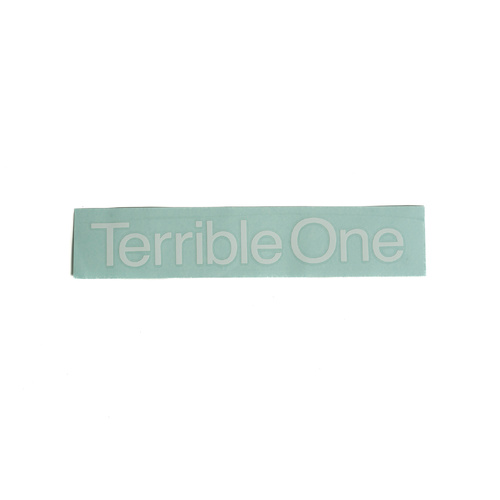 Terrible One BMX T-1 Die Cut Logo Sticker White