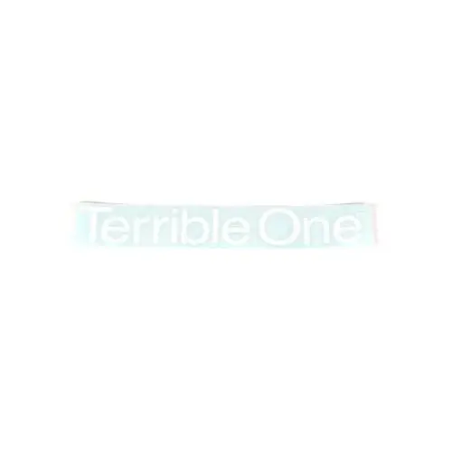 Terrible One T-1 Die Cut Logo Sticker White